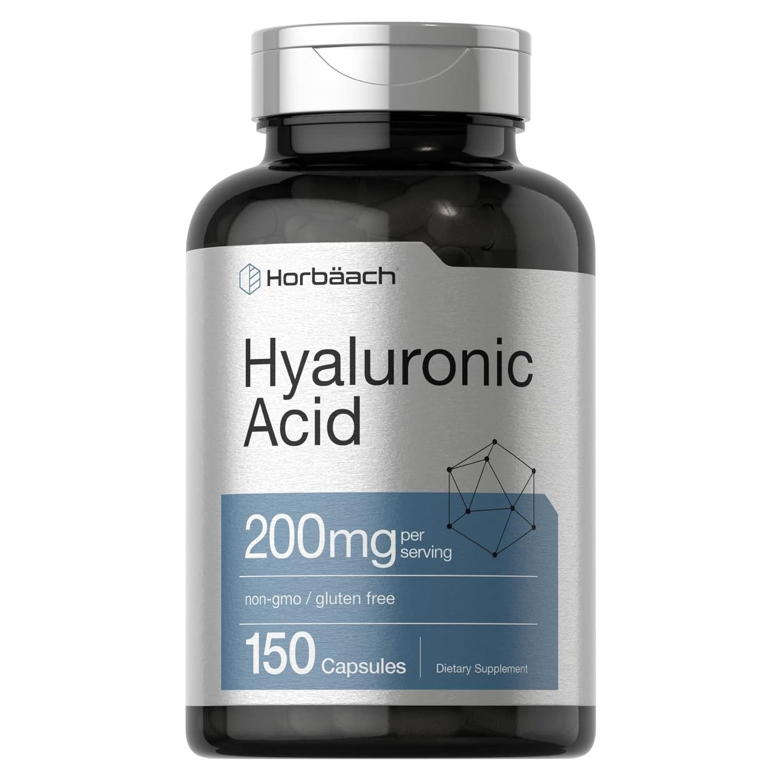 Suplemento Ácido Hialurónico Horbaach 200 mg 150 Cápsulas