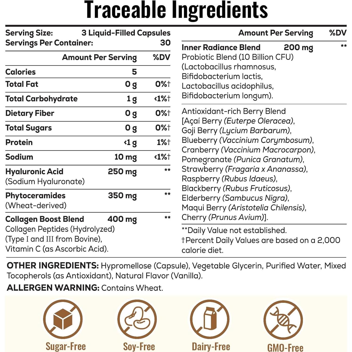 Cápsulas de Ácido Hialurónico 1200 mg - Thrivy Thystle 90 Unidades