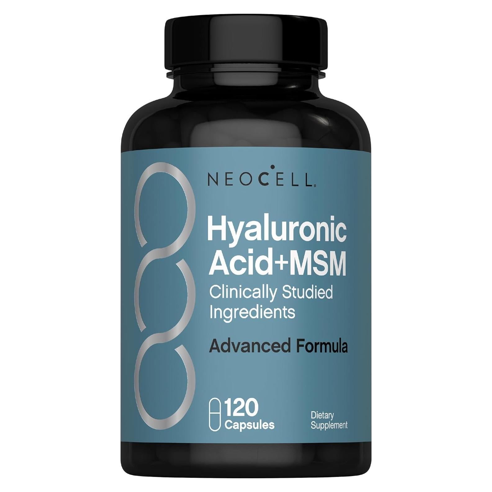 Suplemento Ácido Hialurónico NeoCell 1000mg MSM 120 Cápsulas