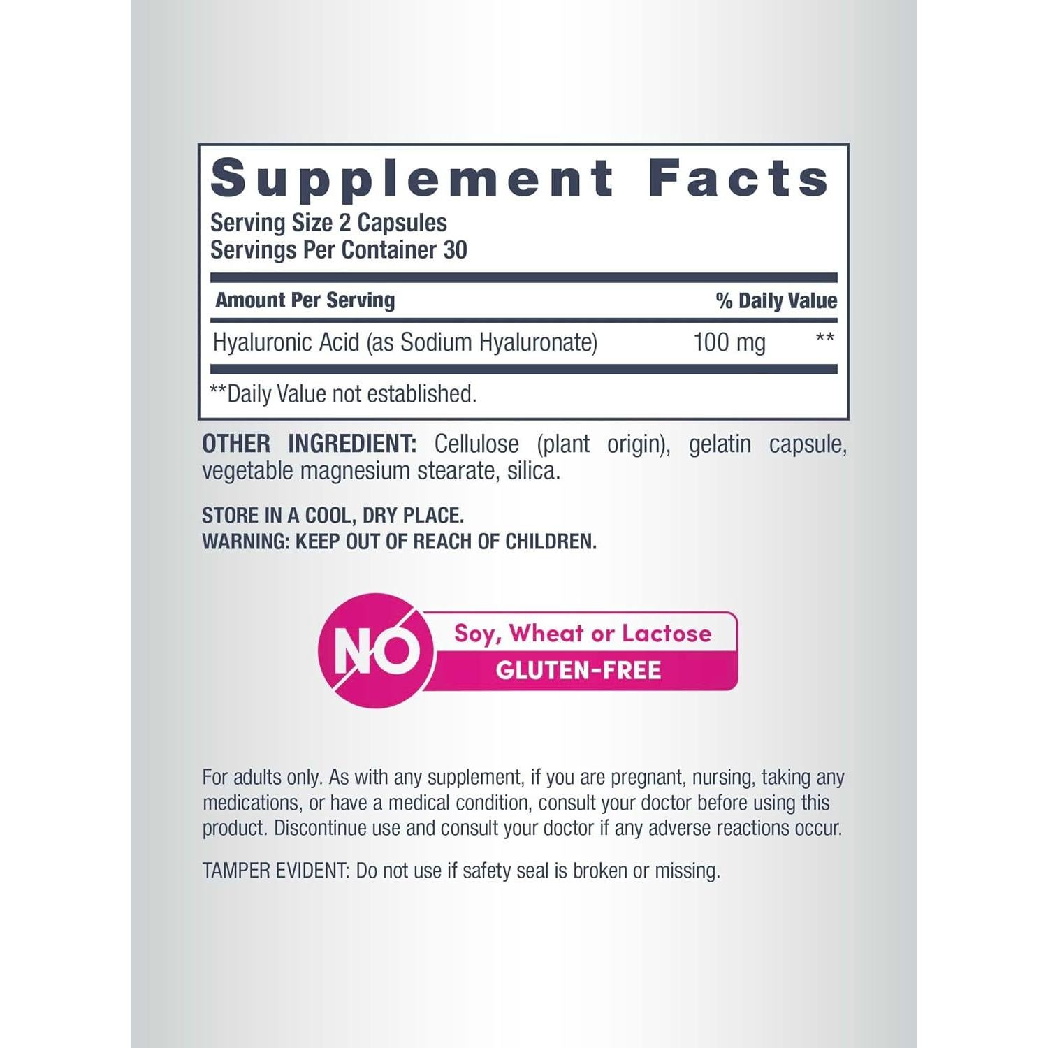 Cápsulas de Ácido Hialurónico NeoCell 60 Unidades Hidratantes