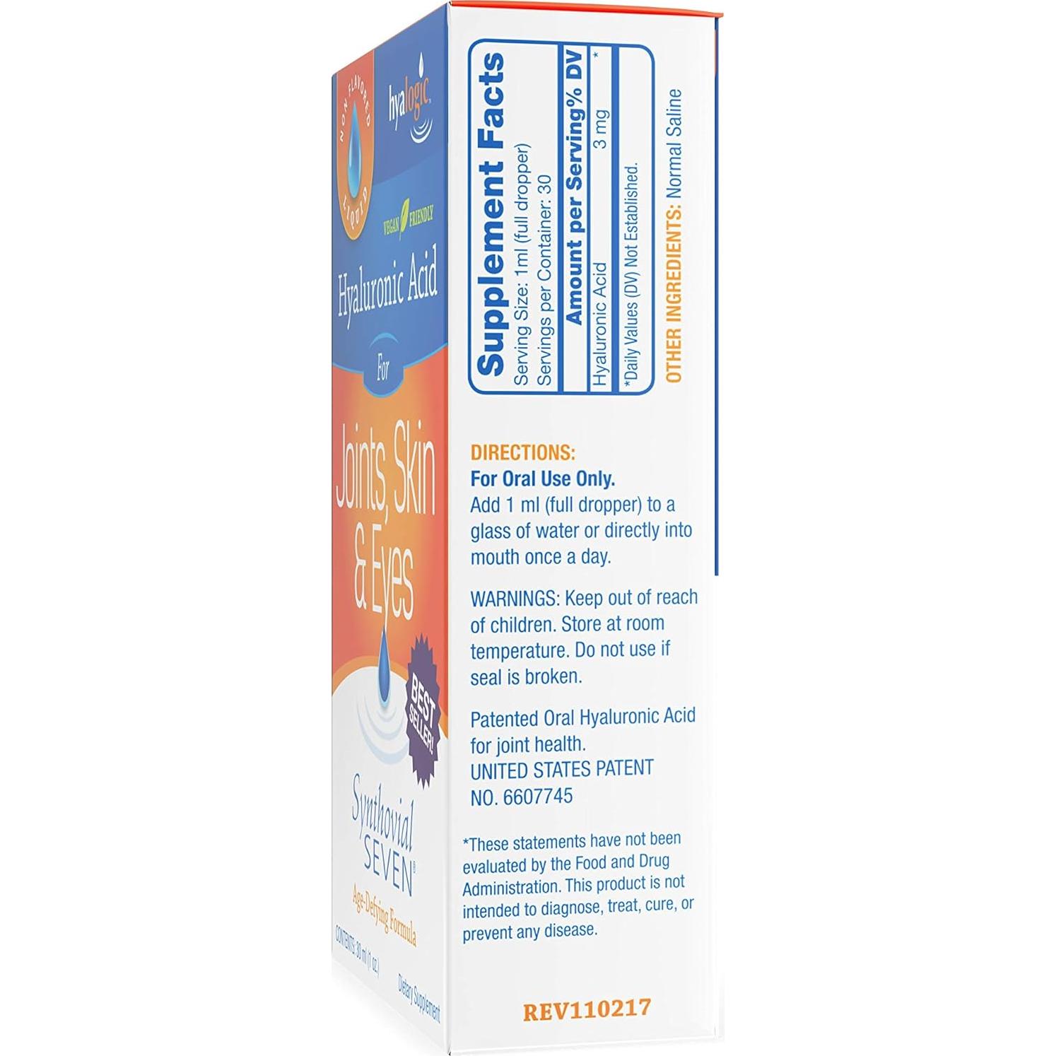 Hyalogic Synthovial Seven - Suplemento de Ácido Hialurónico 30ml