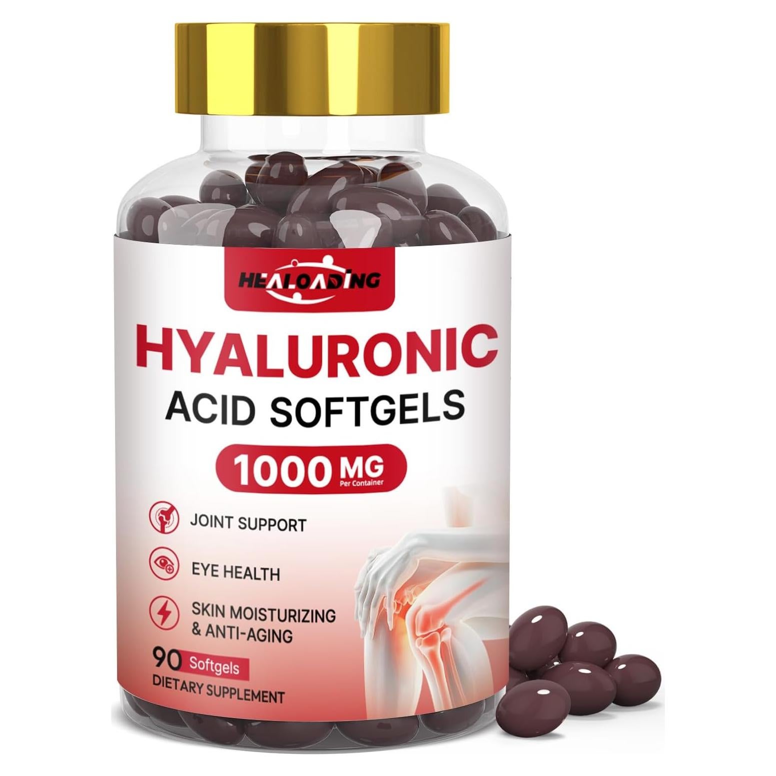 Suplemento de Ácido Hialurónico 1000mg HEALOADING - Hidratación Piel y Articulaciones