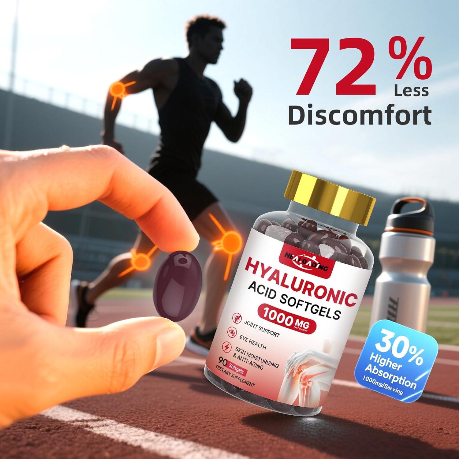 Suplemento de Ácido Hialurónico 1000mg HEALOADING - Hidratación Piel y Articulaciones