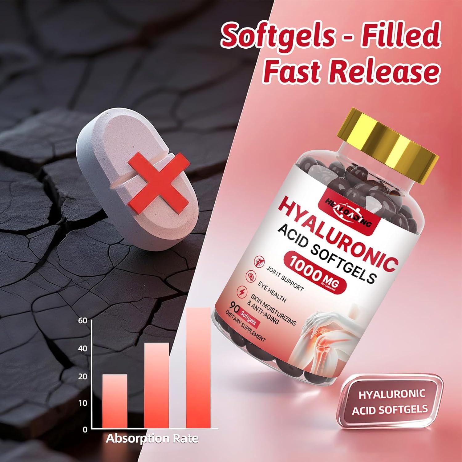 Suplemento de Ácido Hialurónico 1000mg HEALOADING - Hidratación Piel y Articulaciones