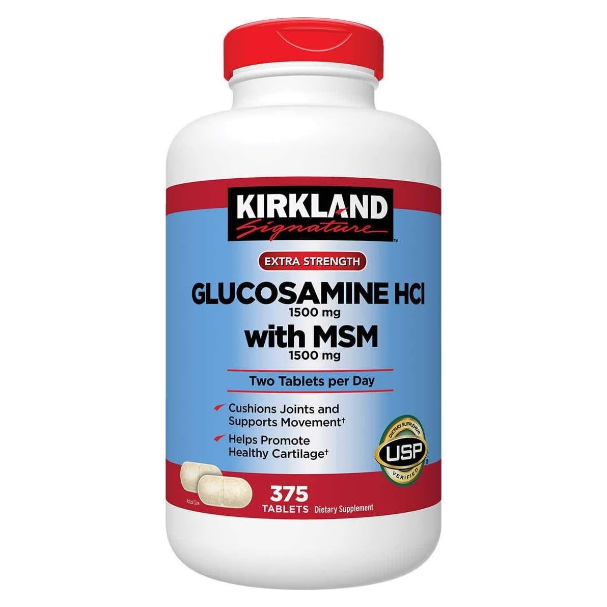 Glucosamina Kirkland Signature 1500 mg con MSM 375 Tabletas