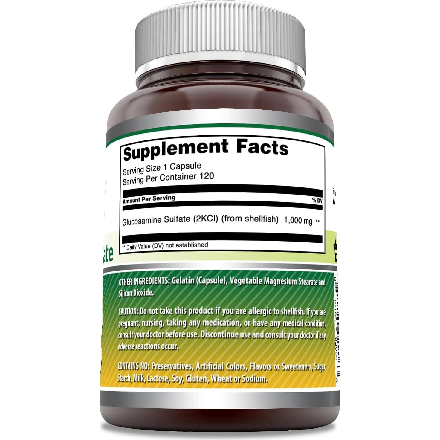 Suplemento de Glucosamina 1000 mg Fórmulas Asombrosas - 90 Cápsulas