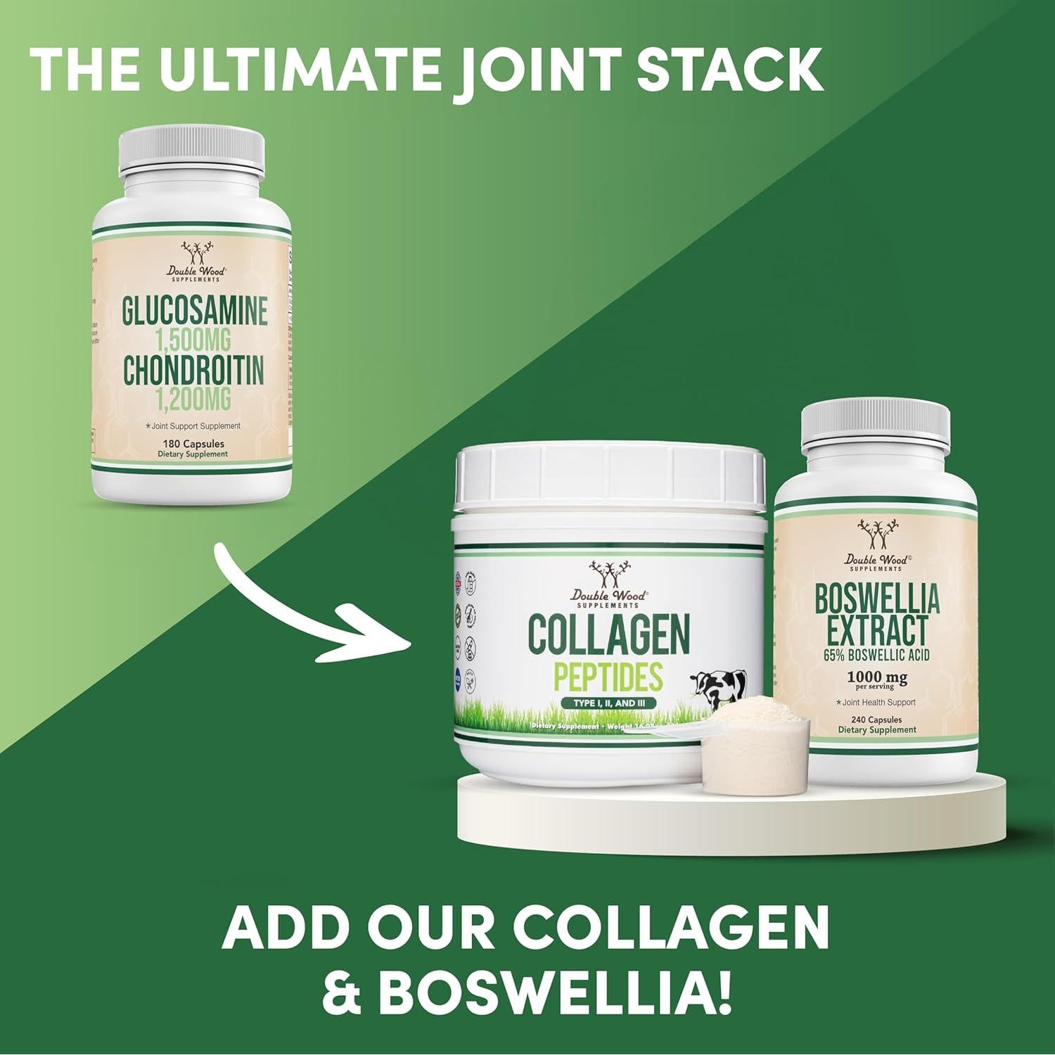 Glucosamina Condroitina Triple Fuerza 1500mg 1200mg 180 Tabletas