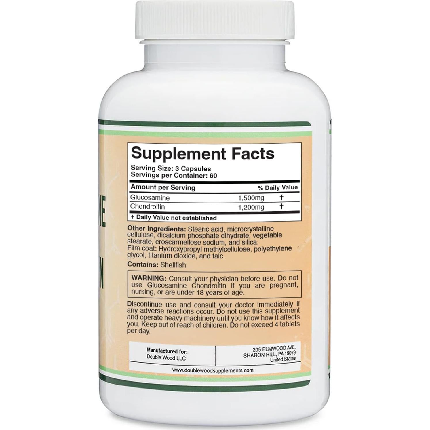 Glucosamina Condroitina Triple Fuerza 1500mg 1200mg 180 Tabletas