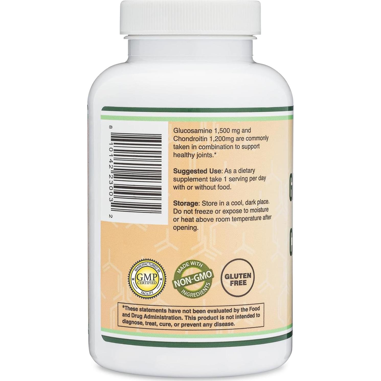 Glucosamina Condroitina Triple Fuerza 1500mg 1200mg 180 Tabletas
