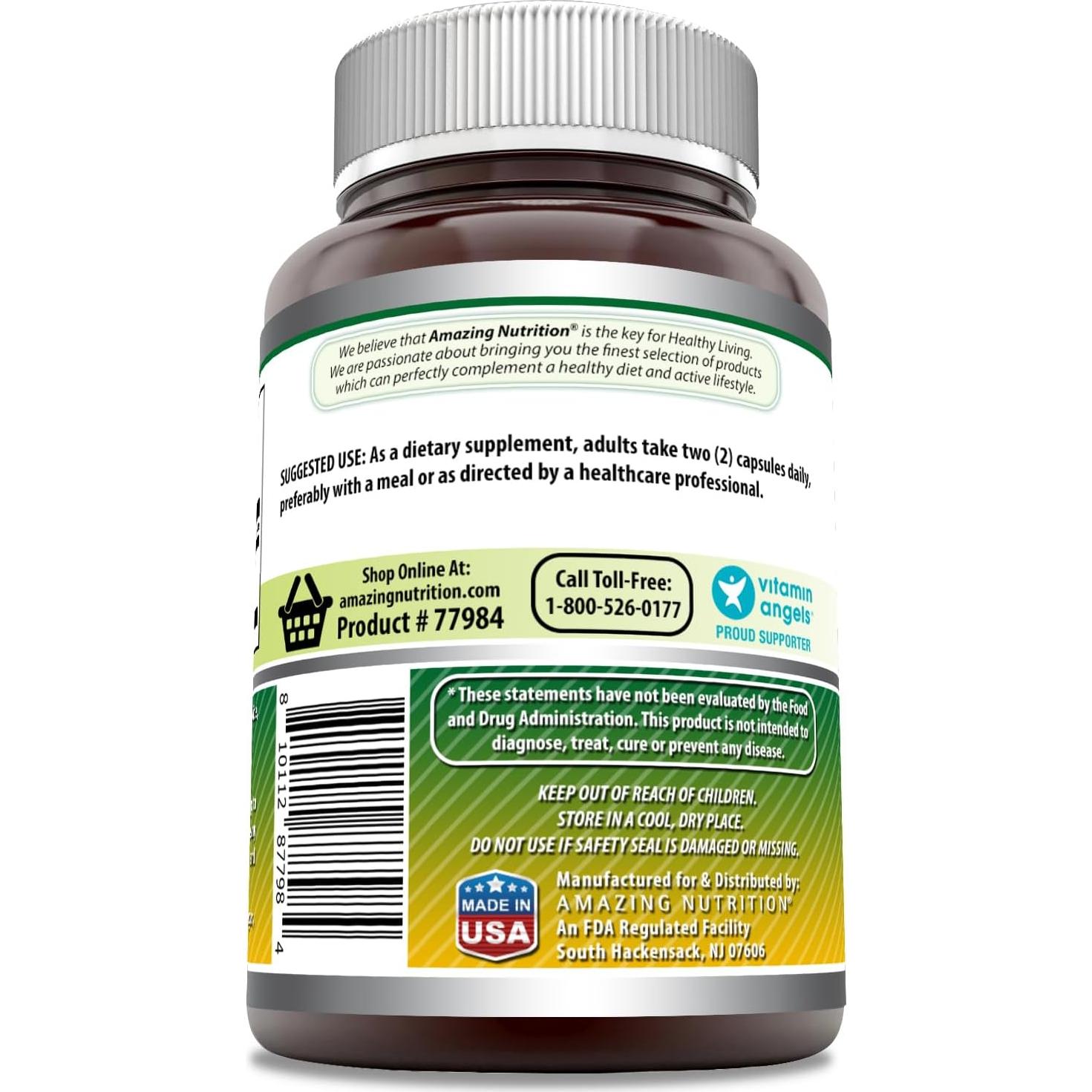 Suplemento de Glucosamina Amazing Formulas 1500 Mg 120 Cápsulas