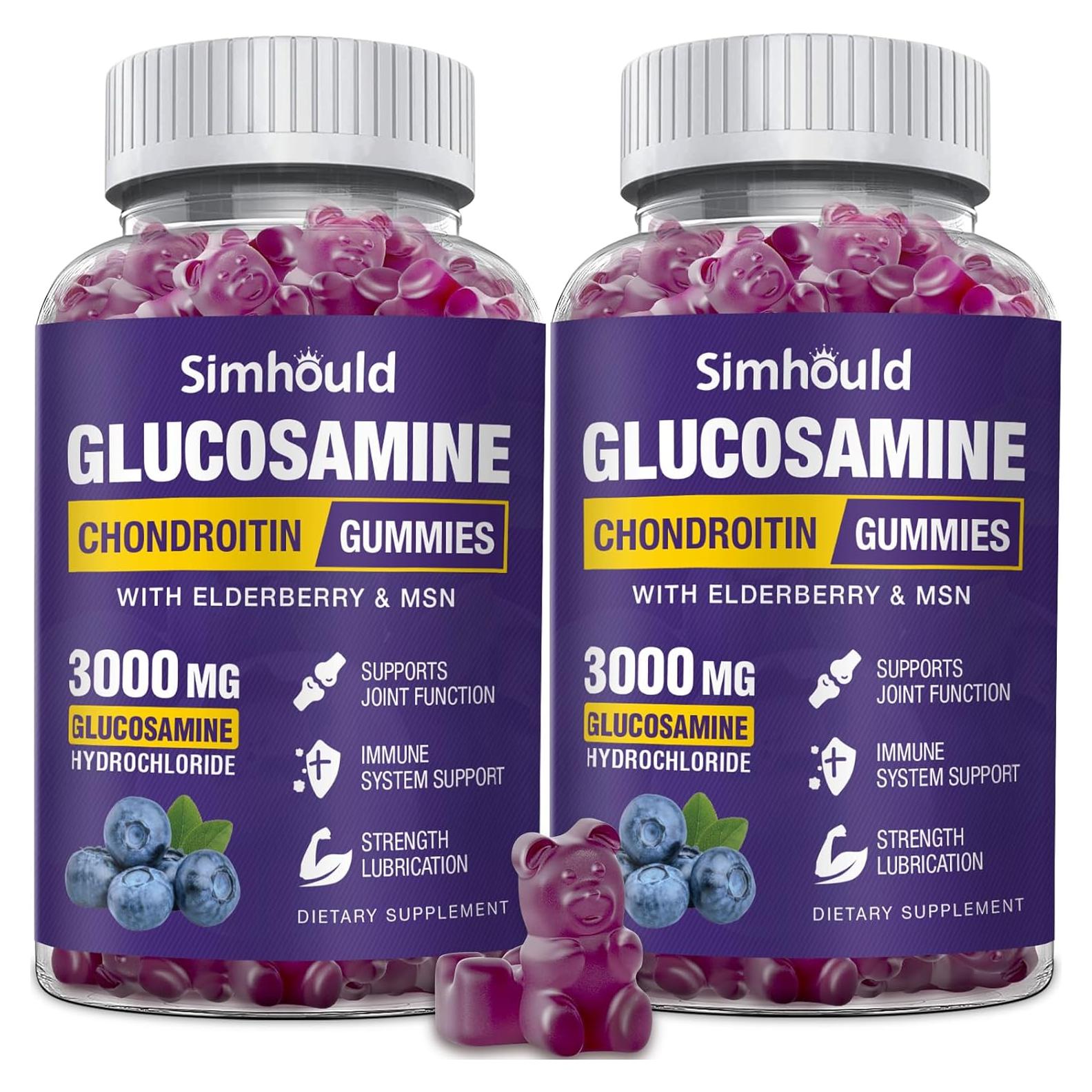 Gominolas de Glucosamina y Condroitina Simhould 3000mg - 60 Unidades