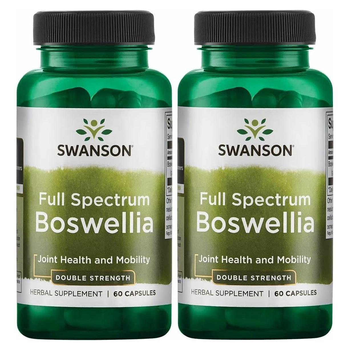 Suplemento Articular Swanson Boswellia 800mg 60 Cápsulas x2