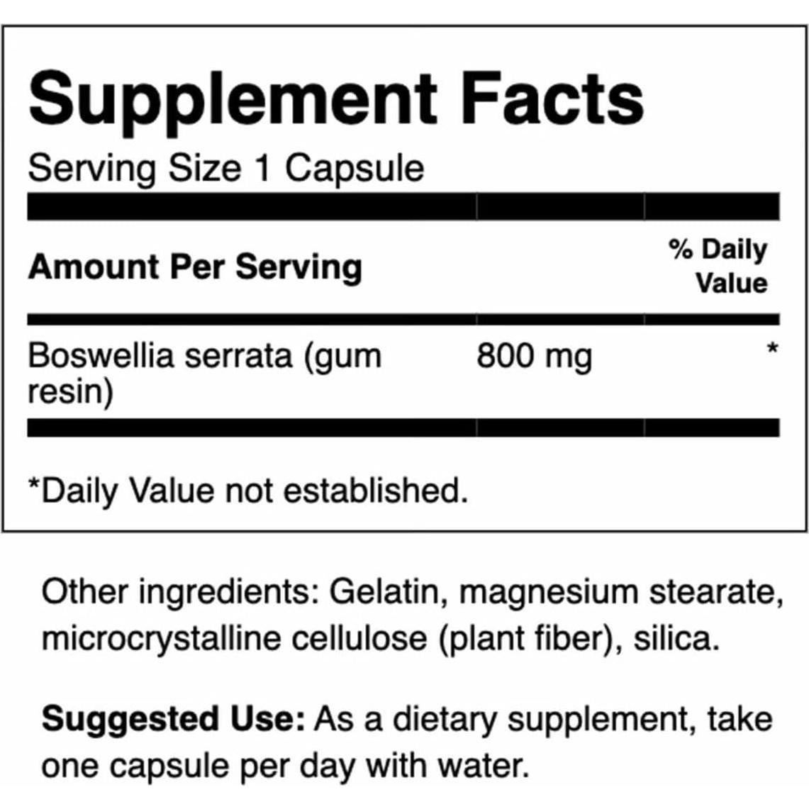 Suplemento Articular Swanson Boswellia 800mg 60 Cápsulas x2