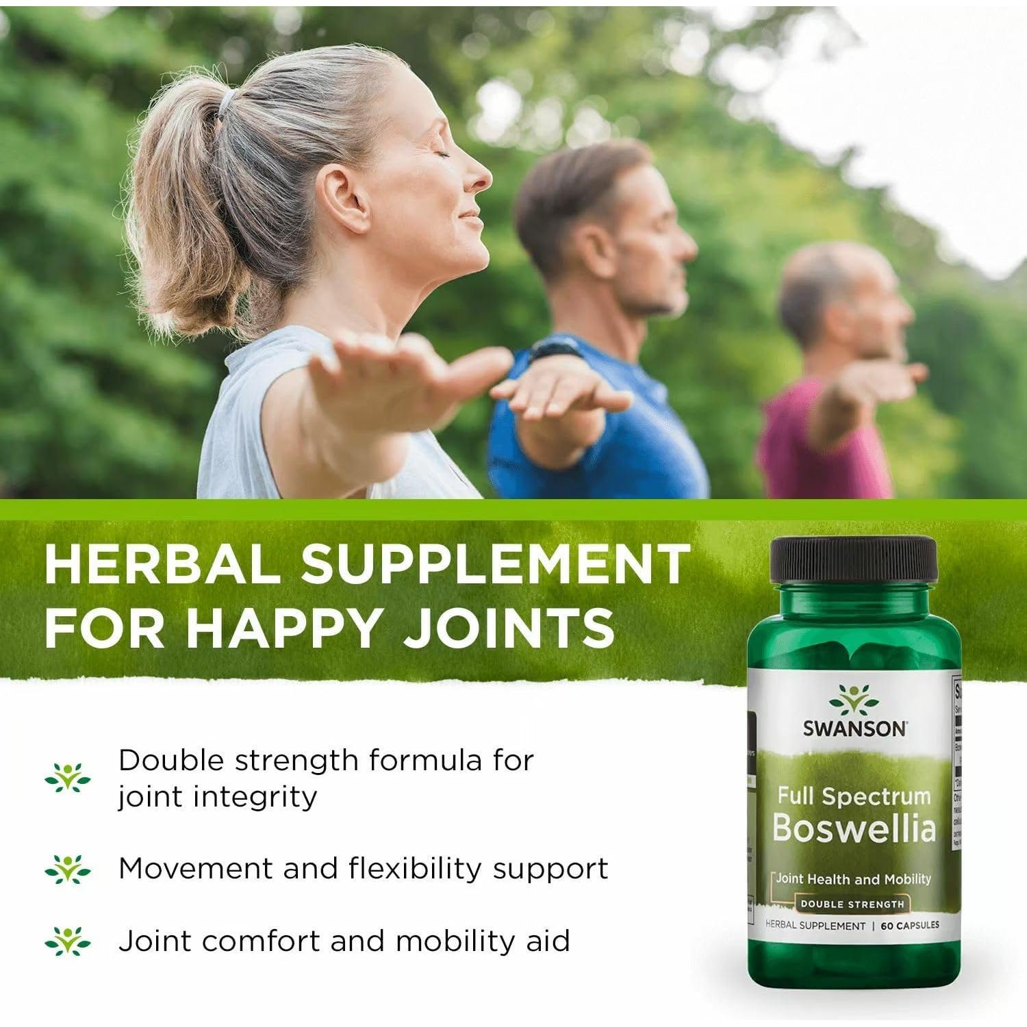 Suplemento Articular Swanson Boswellia 800mg 60 Cápsulas x2