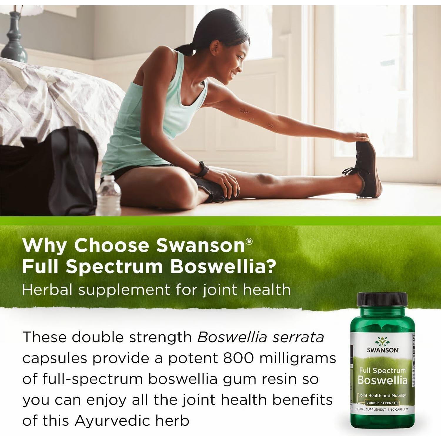 Suplemento Articular Swanson Boswellia 800mg 60 Cápsulas x2