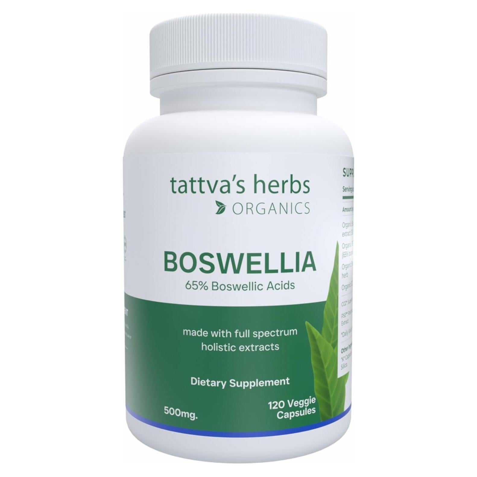 Suplemento Boswellia Serrata Tattva's Herbs 120 Cápsulas 500 mg