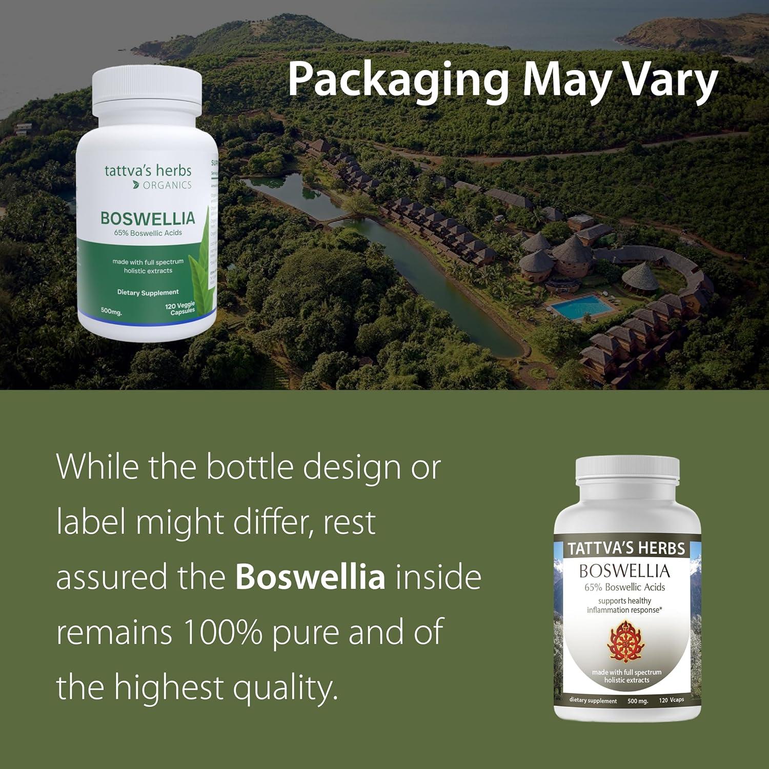 Suplemento Boswellia Serrata Tattva's Herbs 120 Cápsulas 500 mg