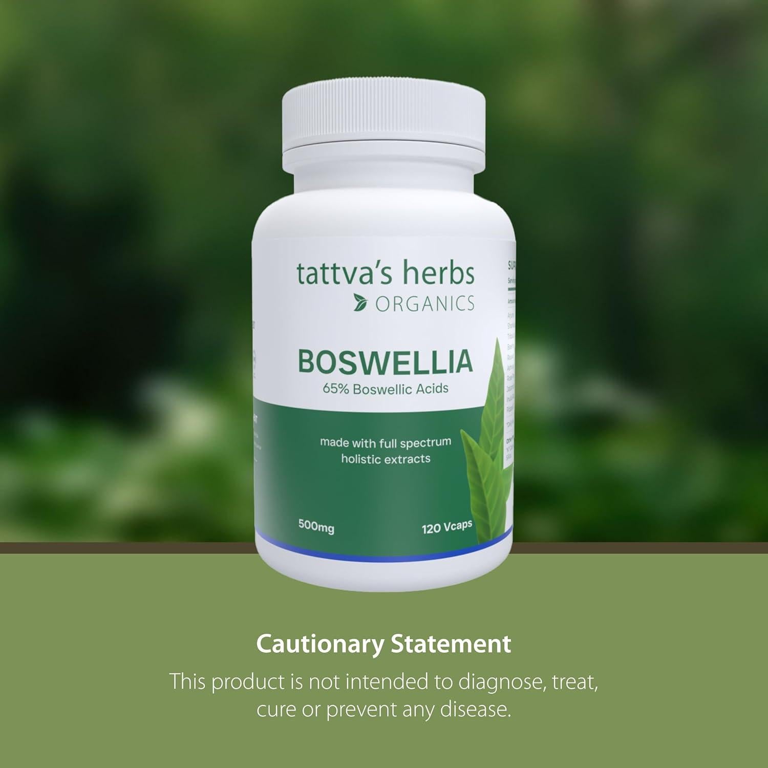 Suplemento Boswellia Serrata Tattva's Herbs 120 Cápsulas 500 mg