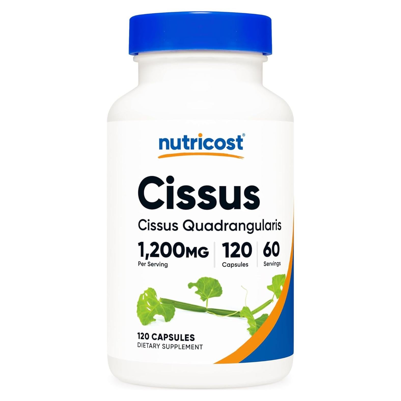 Cápsulas de Cissus Quadrangularis Nutricost 1200mg 120 Unidades