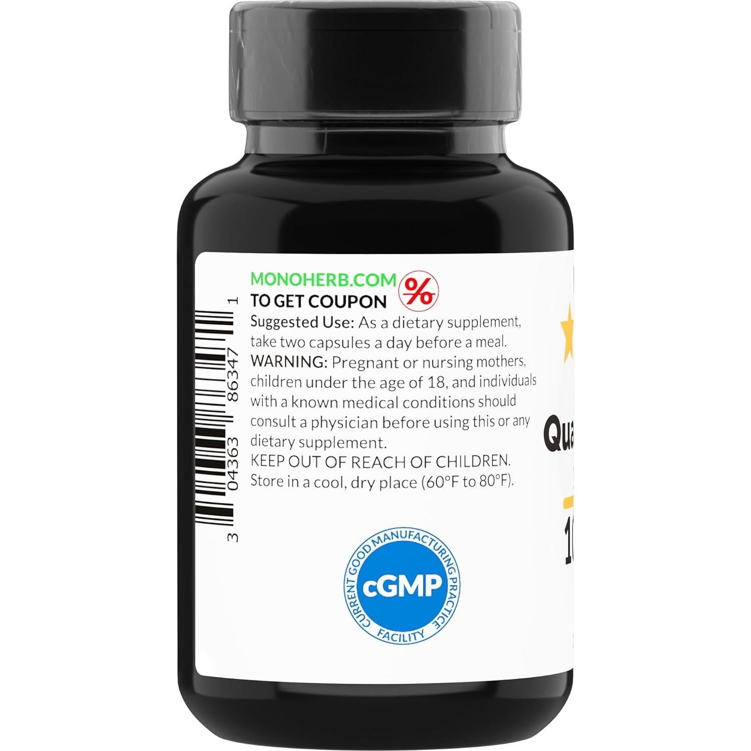 Extracto de Cissus Quadrangularis Monoherb 1000 mg - 90 Cápsulas Vegetarianas