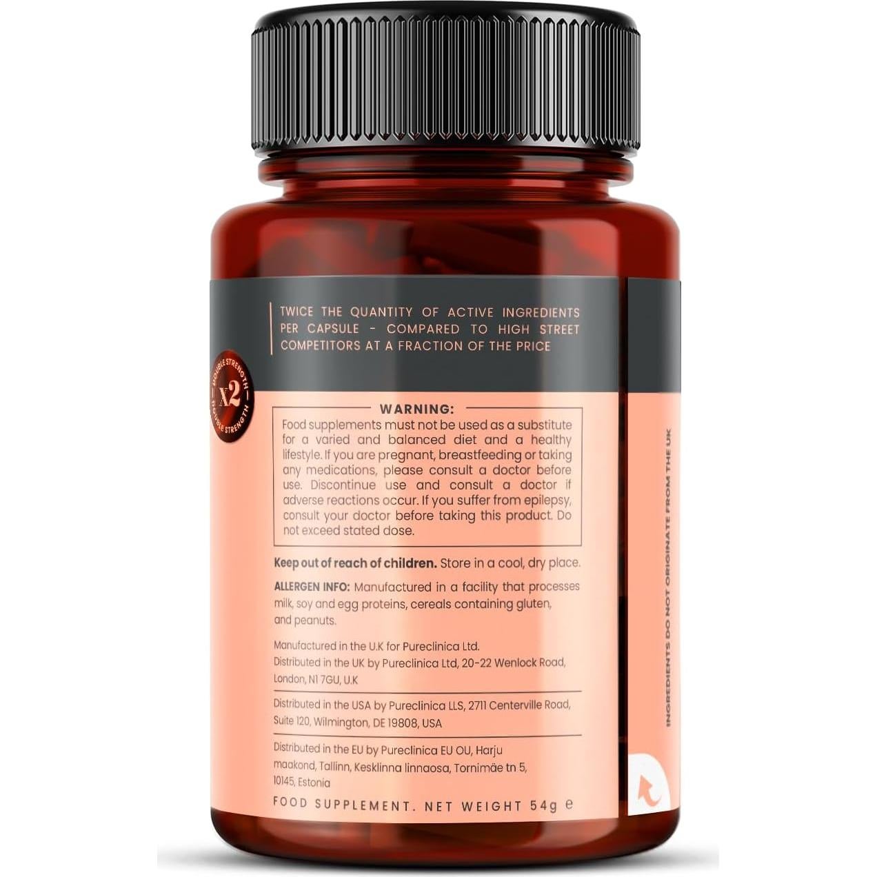 Cissus Quadrangularis Doble Fuerza 1000mg 180 Cápsulas Veganas