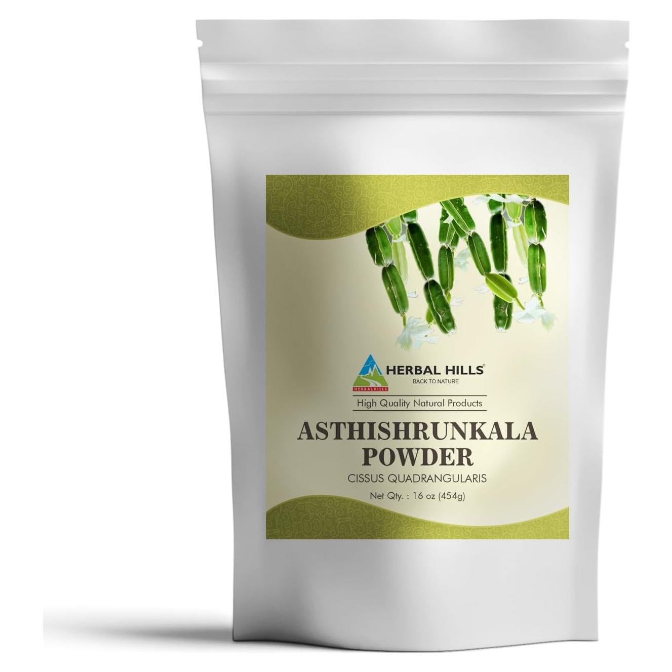 Polvo de Asthishrunkala Herbal Hills Cissus Quadrangularis 454g