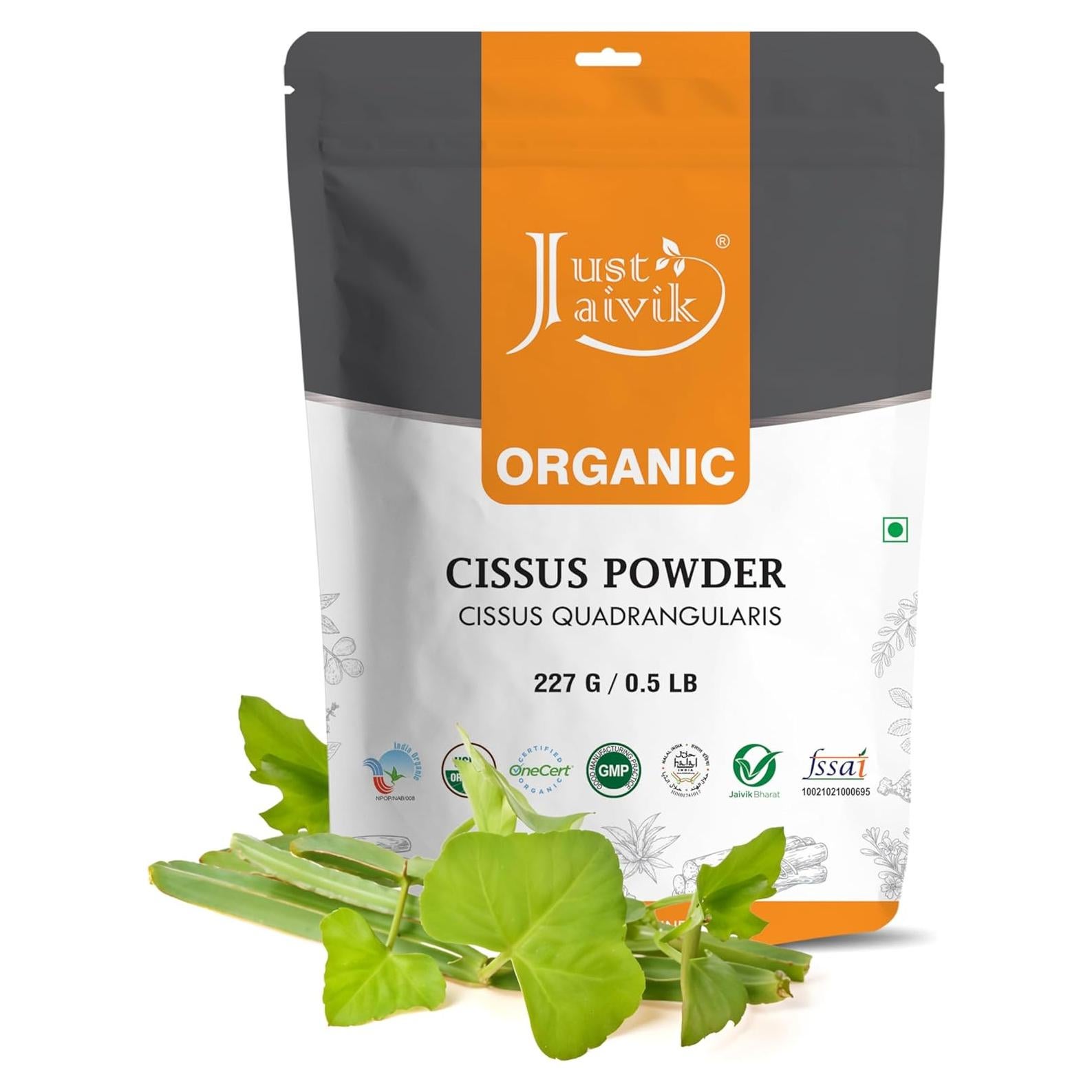 Polvo de Cissus Orgánico Just Jaivik 227g - Suplemento Herbal