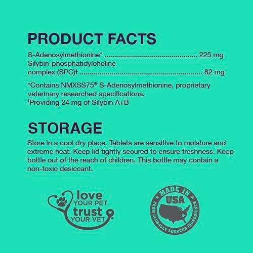 Suplemento Hepático para Perros Nutramax Denamarin 30 Tabletas