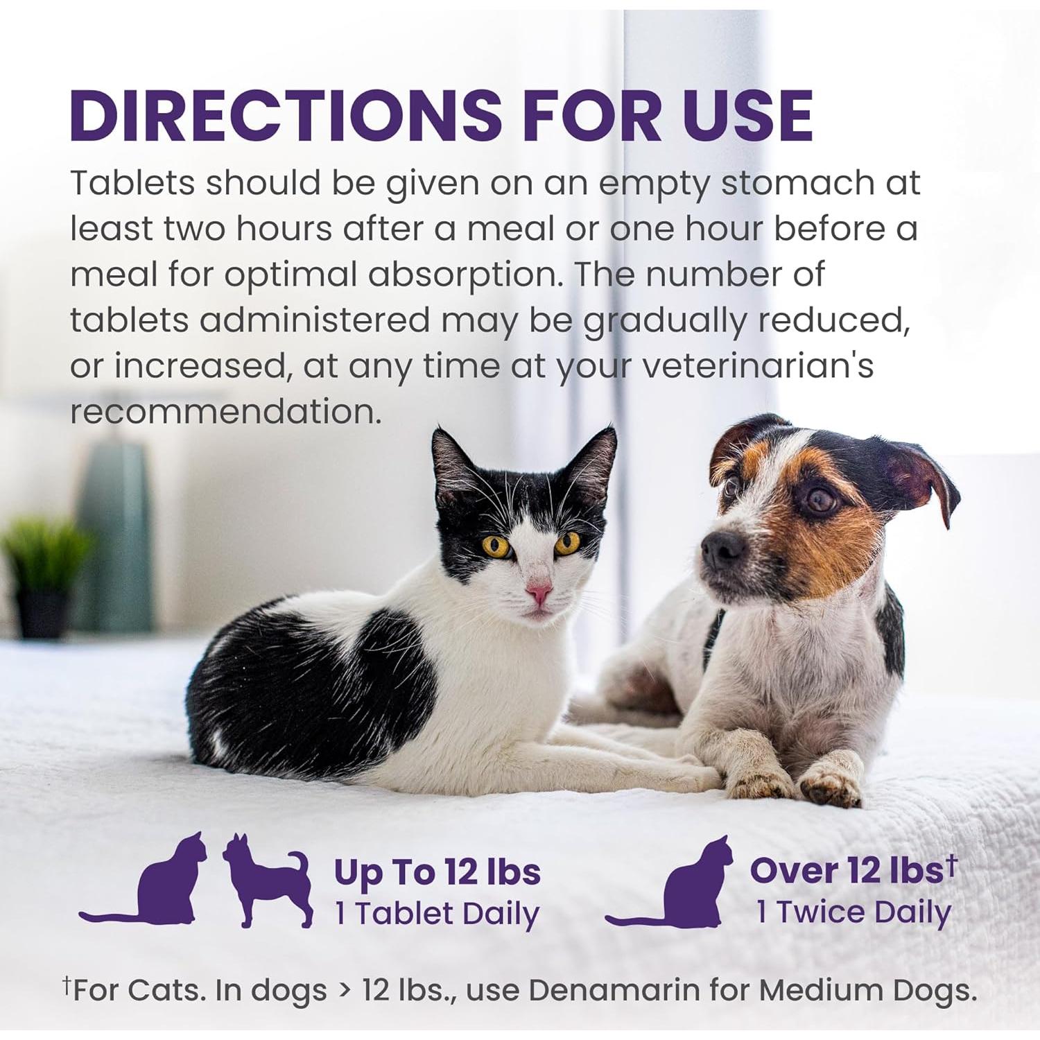 Suplemento Hepático Denamarin Nutramax para Perros y Gatos - 30 Tabletas