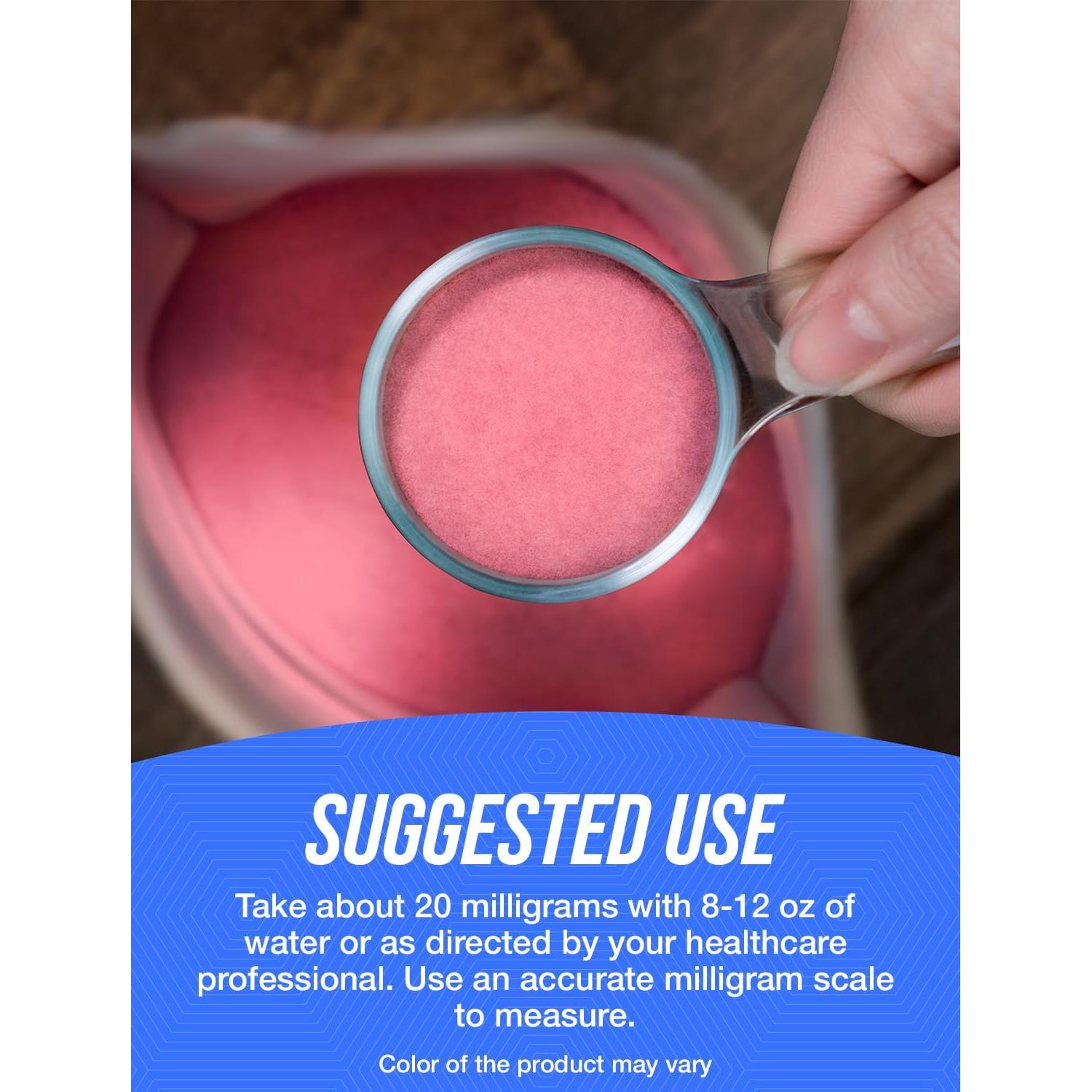 Polvo de B12 Methylcobalamin BulkSupplements 20mg 50g