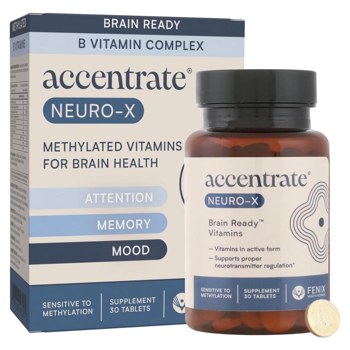 Accentrate Neuro X - Multivitamínico Completo B | 30 Tabletas