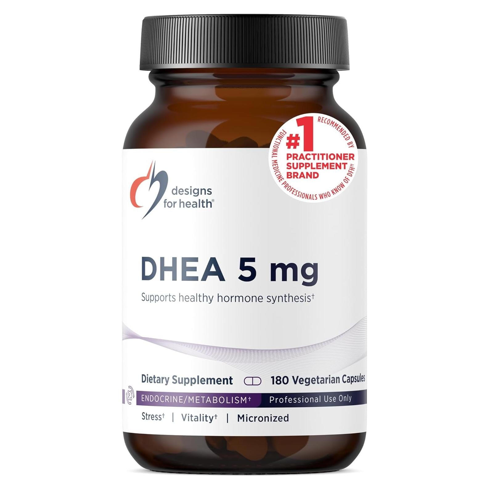 Suplemento DHEA 5mg Diseños para la Salud - 180 Cápsulas