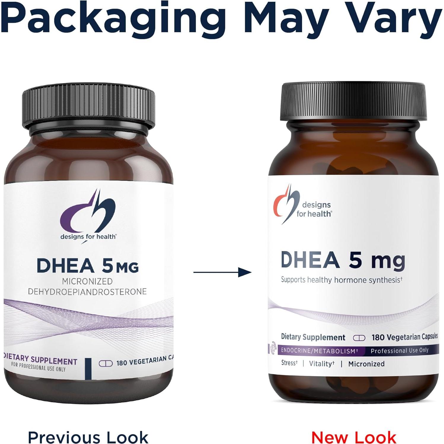 Suplemento DHEA 5mg Diseños para la Salud - 180 Cápsulas