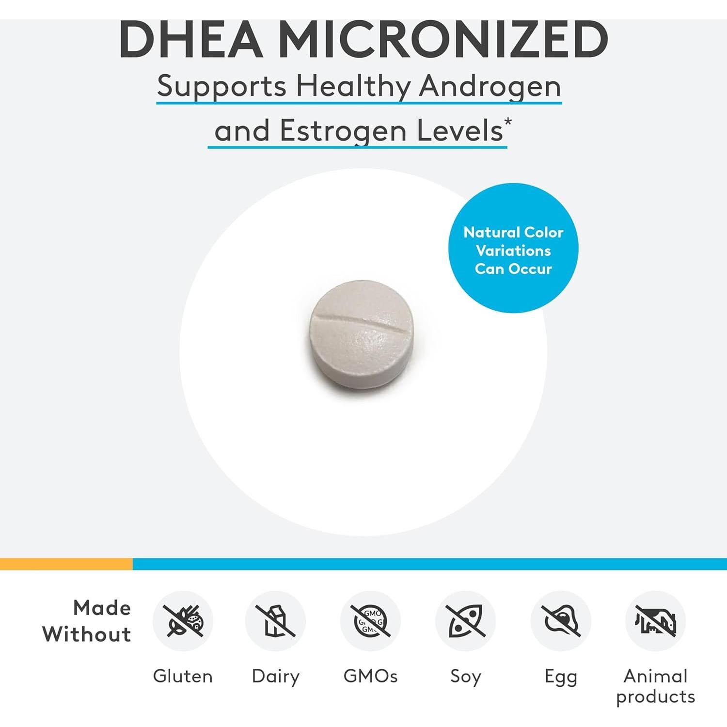 Suplemento DHEA Micronizado XYMOGEN 25 mg - 60 Tabletas