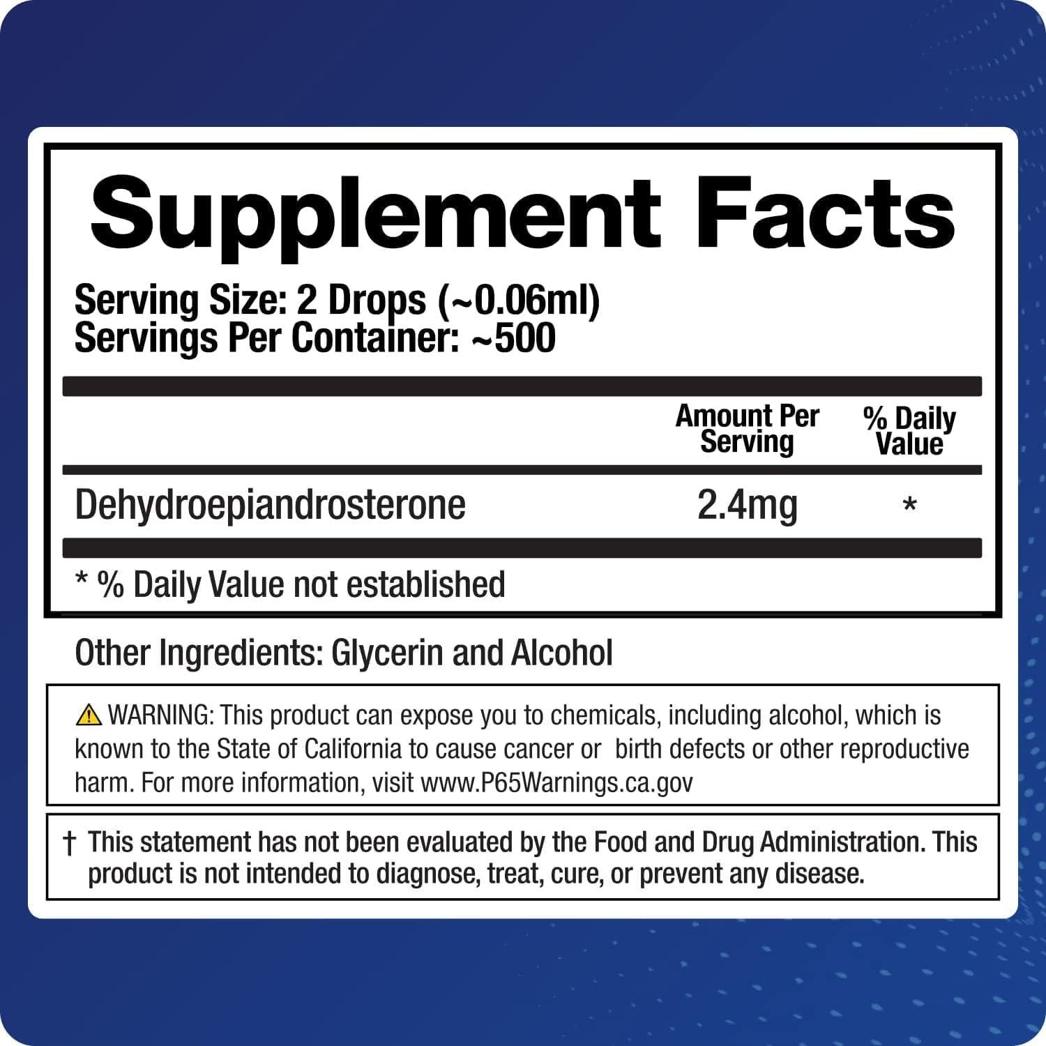 Suplemento DHEA Líquido BioMatrix 30ml - Absorción Rápida