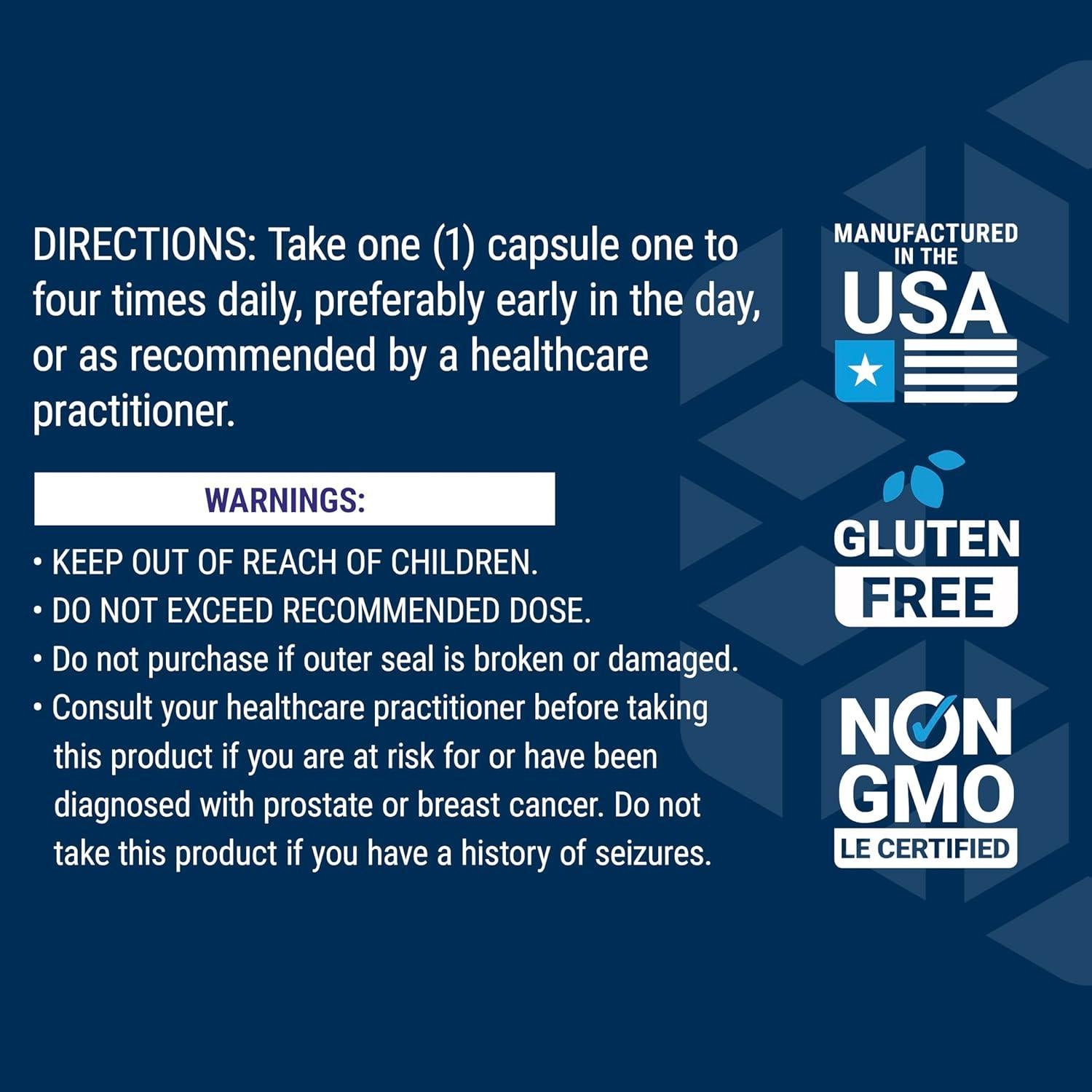 Suplemento de Pregnenolona Life Extension 50 mg, 100 Cápsulas