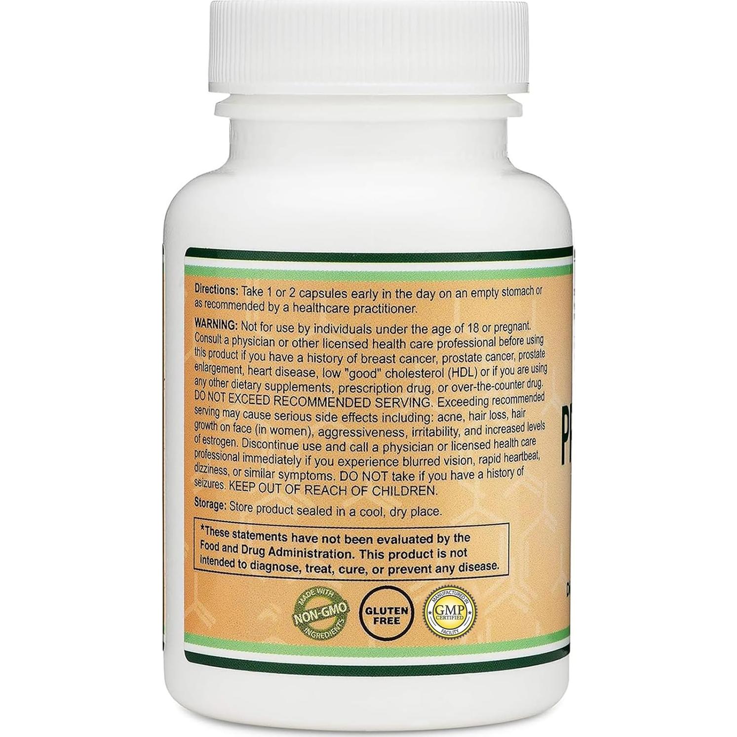 Pregnenolona 100mg Double Wood - 120 cápsulas no OGM