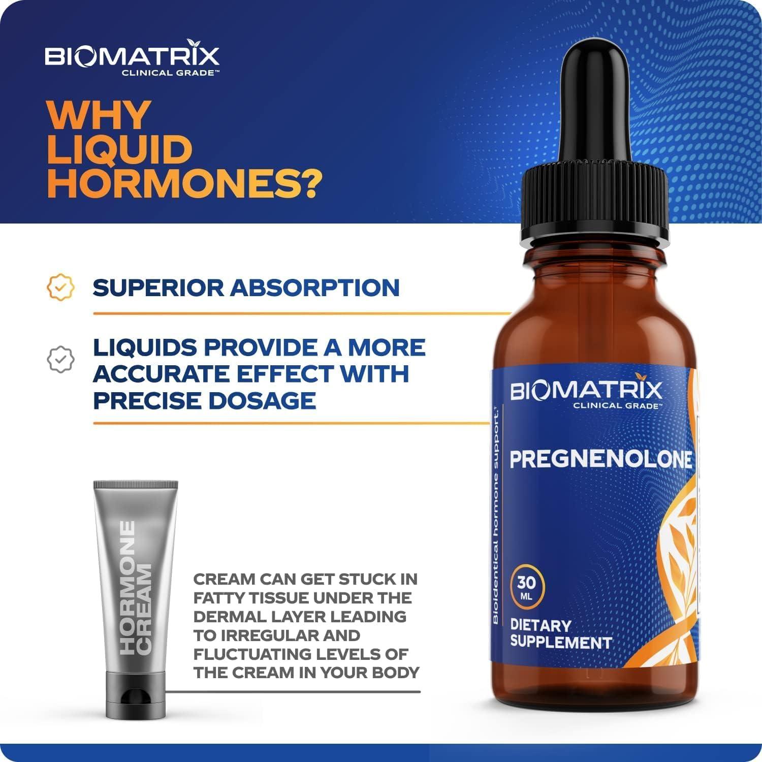 Suplemento Líquido de Pregnenolona BioMatrix 30 ml - Memoria y Estado de Ánimo