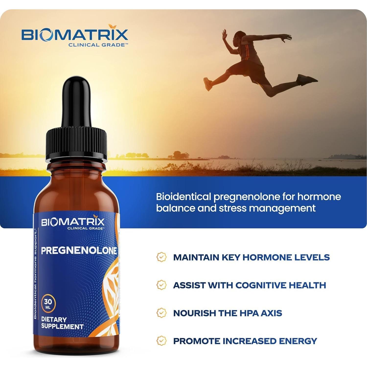 Suplemento Líquido de Pregnenolona BioMatrix 30 ml - Memoria y Estado de Ánimo