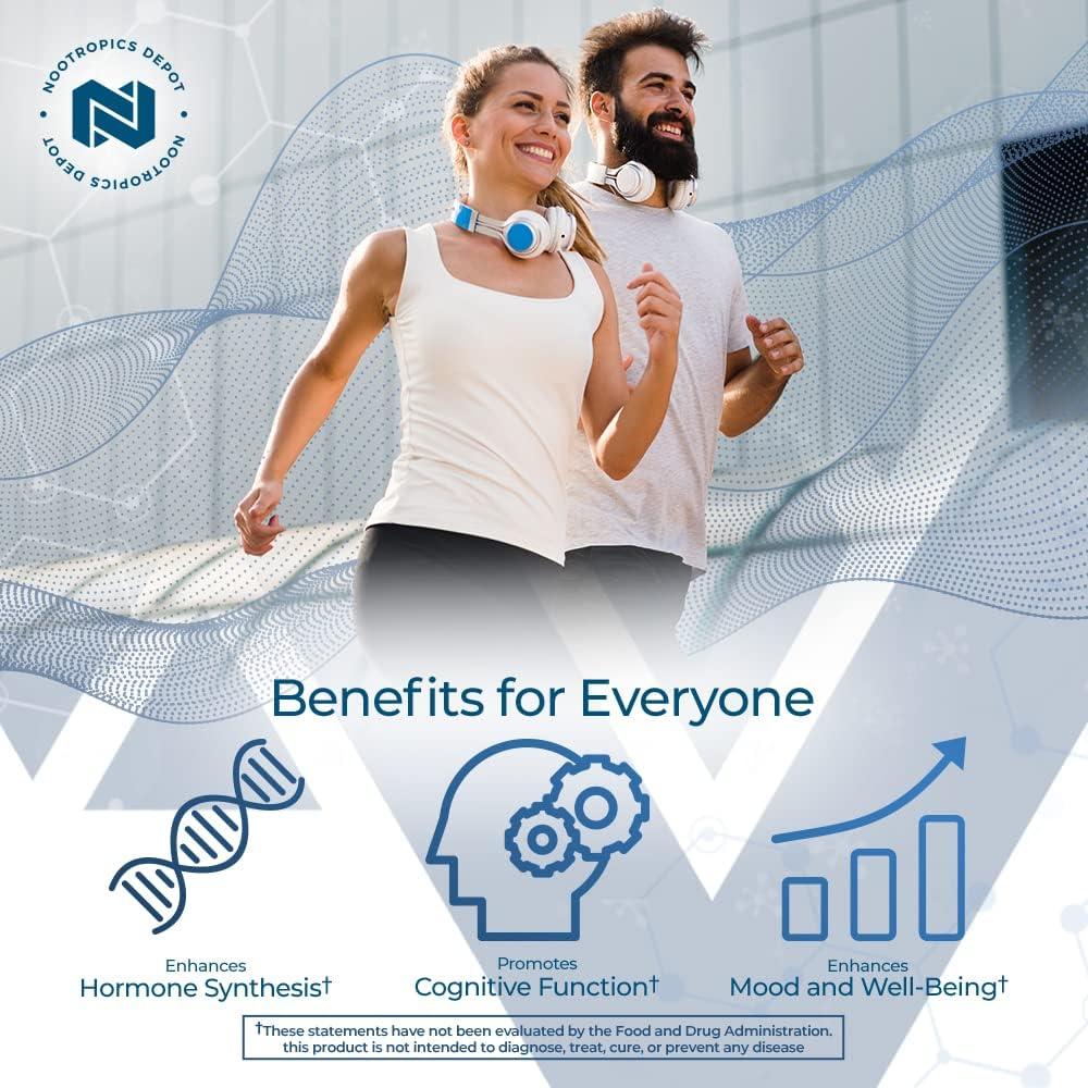 Tabletas de Pregnenolona Nootropics Depot 5mg 120 Unidades