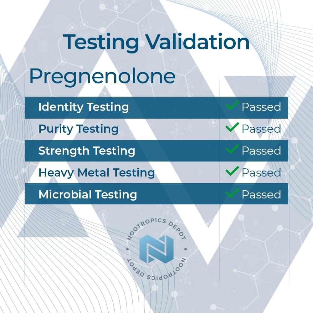 Tabletas de Pregnenolona Nootropics Depot 5mg 120 Unidades