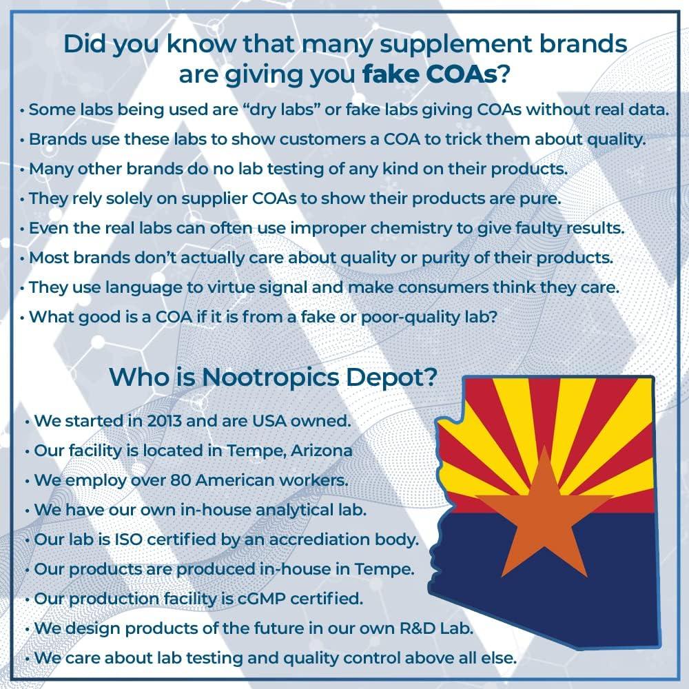 Tabletas de Pregnenolona Nootropics Depot 5mg 120 Unidades