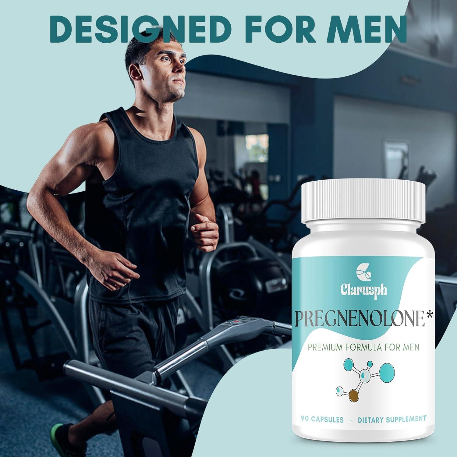 Suplemento Pregnenolona 50mg + DHEA 25mg Clarusph 180 Cápsulas