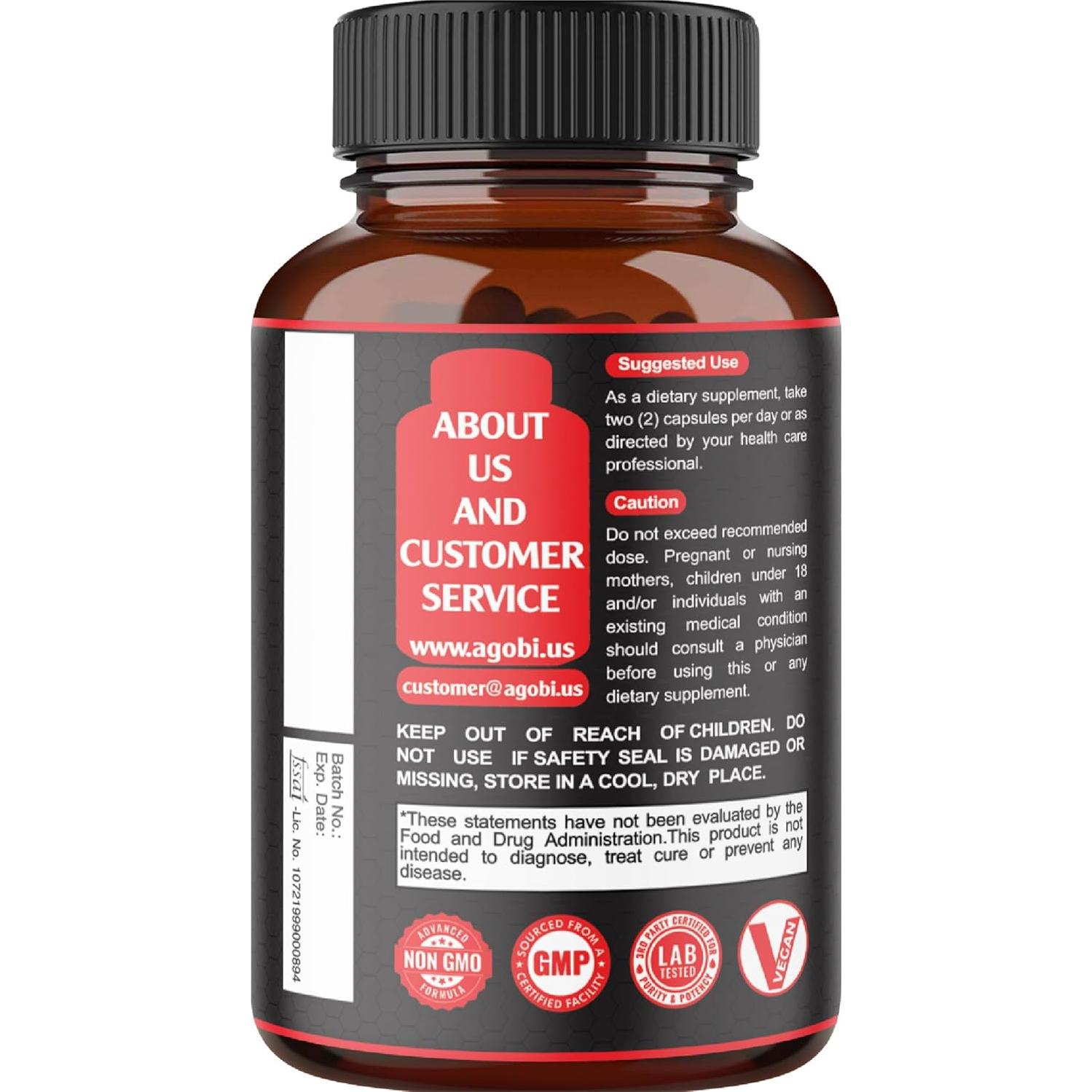 Suplemento Herbal Agobi 60 Cápsulas x 2 Frascos - Ginseng, Ashwagandha