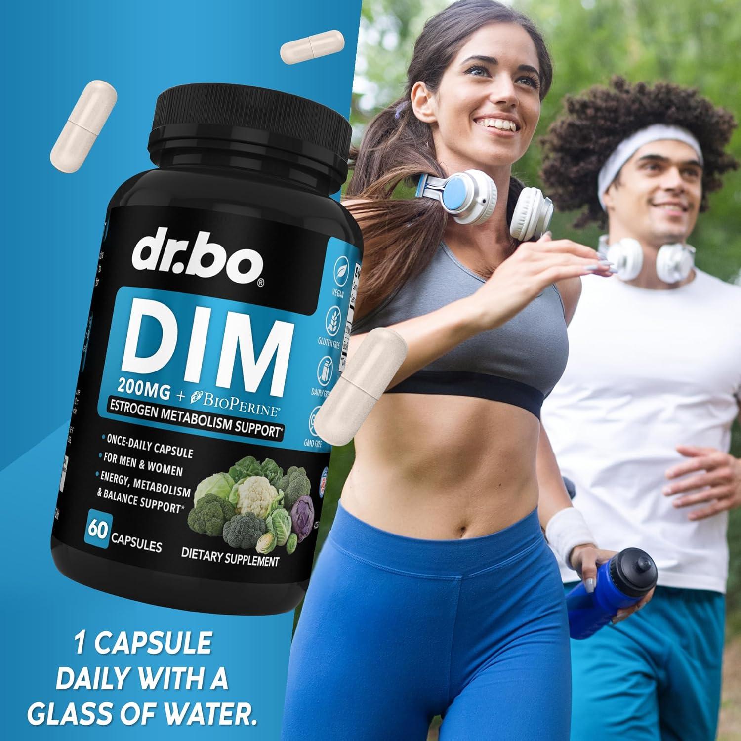 Suplemento DIM 200mg DR. BO - Equilibrio Hormonal y Acné - 60 Cápsulas