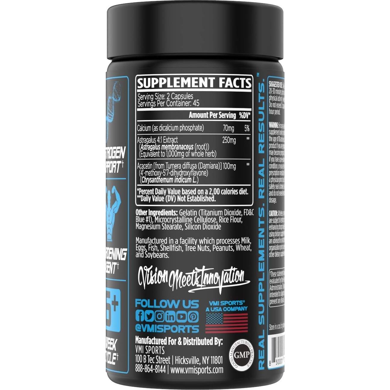 Suplemento Endurecedor VMI Sports Arimidrol 90 Cápsulas