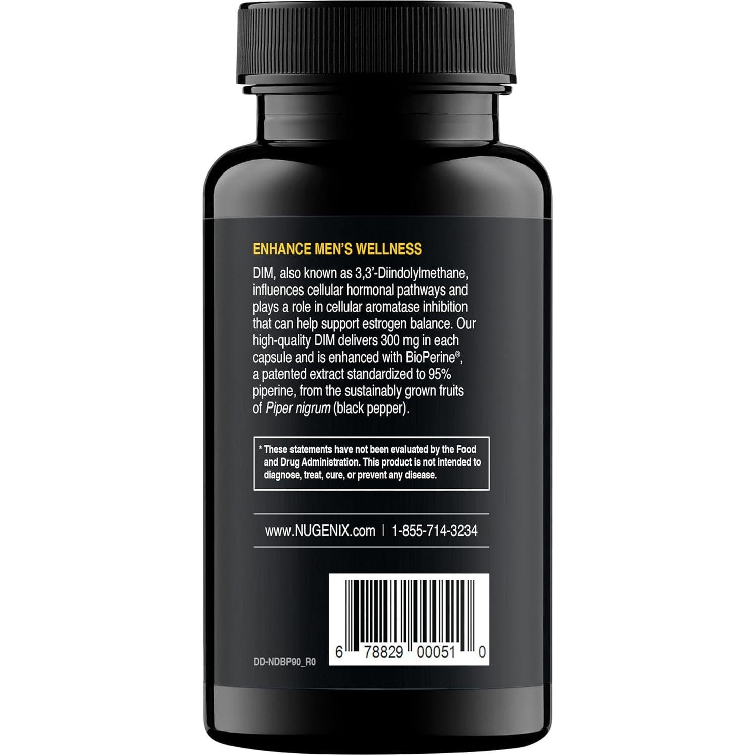 Suplemento Nugenix Essentials DIM 305 mg 90 cápsulas