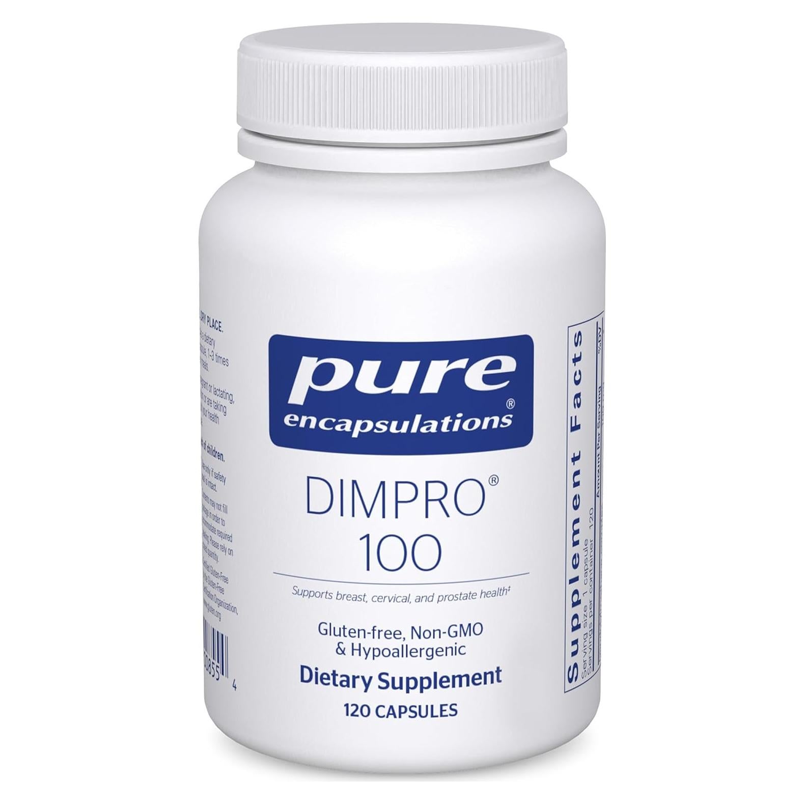 Suplemento Diindolilmetano Pure Encapsulations 120 Cápsulas