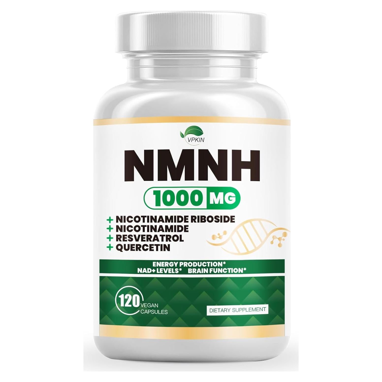 Suplemento NMNH 1000mg VPKIN - 120 Cápsulas Veganas
