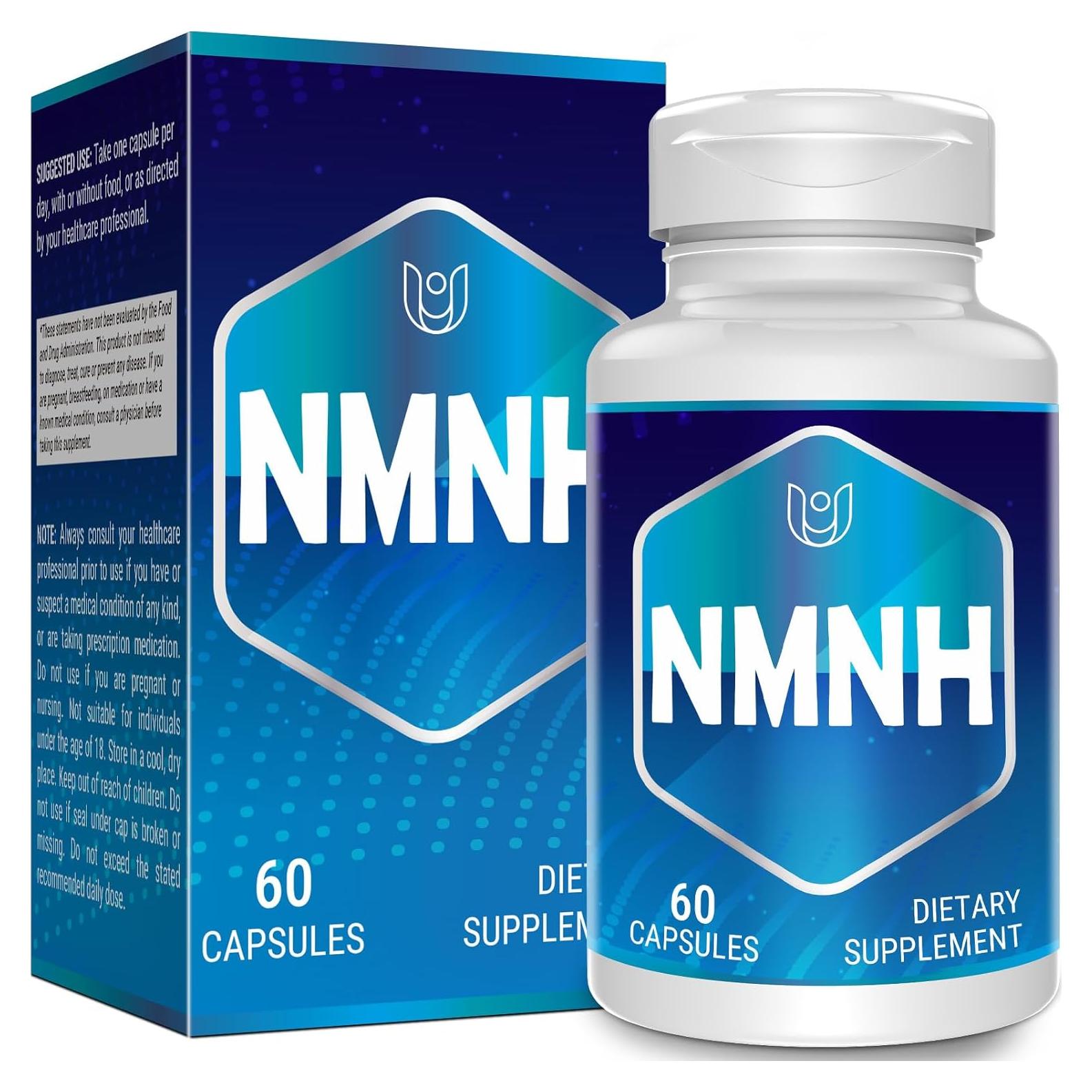 Suplemento NMNH Ucessuyy 500 mg Antienvejecimiento 60 Cápsulas